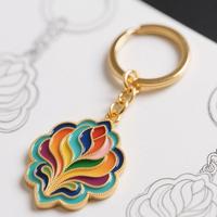 Porte-clés personnalisé en métal de haute qualité avec logo en émail dur ou souple, support de pièces de monnaie, vente en gros