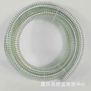 Tuyau flexible transparent en PVC avec armature en acier, diamètre intérieur 19 mm, pour irrigation et drainage - Product Image 3