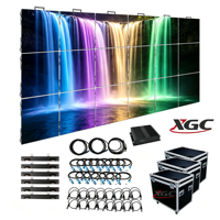 Écran LED à pas fin P2.604, mur vidéo de location HDR10+ 8K, étanche IP65 pour spectacles, concerts, mariages