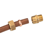 Fitting Ferrule Kuningan Tekanan Tinggi, Adaptor Sambungan Cepat Ulir Jantan, Fitting Pipa Tembaga untuk Sistem Kolektor Surya