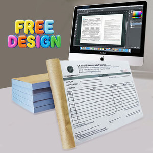 Blocco di carta autocopiativa NCR con logo personalizzabile, 45gsm 50gsm 55gsm 60gsm, A4 A5 A6, 1/3 A4 241mm, 2 o 3 strati, per fatture, <span class=keywords><strong>ricevute</strong></span> e formulari - Product Image 1