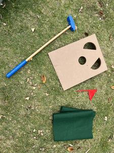 Jeu d'extérieur en bois pour enfants Jouets en bois pour enfants DIY éducatif disque <span class=keywords><strong>golf</strong></span> club set <span class=keywords><strong>mini</strong></span> <span class=keywords><strong>golf</strong></span> practise training mat - Product Image 6