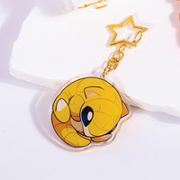 Llavero de Moda con Diseño de Pokémon, Acrílico en Relieve, Ligero, Flexible y Resistente, Colgante de Joyería con Diseño de Elfo