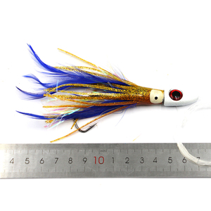 Selco Schleppangeln Kepala Jig Ulo Trolling esca da pesca attrezzatura traina polpo metallo esca Jig Lure - Product Image 3