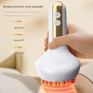 Appareil de ventouses électriques rechargeable à pression négative avec chauffage, brosse de massage des méridiens et outil de raclage pour usage domestique - Product Image 4