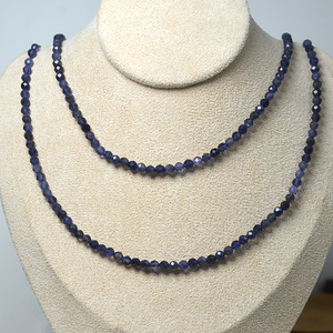 Cuentas de iolita <span class=keywords><strong>Ada</strong></span> de 4mm, cuentas de cristal azul violeta redondas facetadas sueltas, venta al por mayor para fabricación de joyas DIY, piedras de energía curativa - Product Image 6