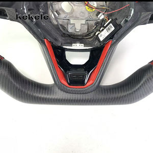 Volante LED de fibra de carbono para Volkswagen MK8 compatible con GTI MK5 MK6 MK7 Golf 2019 2020 2021 <span class=keywords><strong>2022</strong></span> 2023 2024 compatible con personalización - Product Image 3