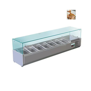 Expositor de <span class=keywords><strong>pizza</strong></span> de mostrador de acero inoxidable para nevera comercial - Product Image 6