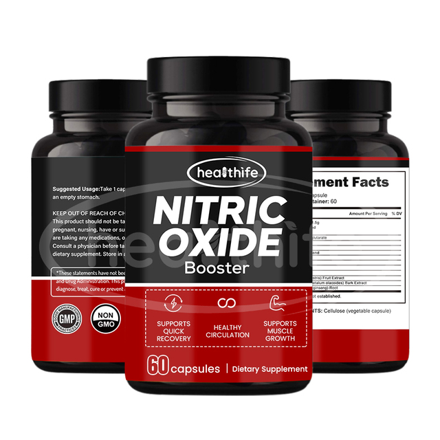 Sports Nutrition Nitric Oxide Booster Supplement Capsules L-Arginine & L-Citrulline for Adults Not for Pregnant Women