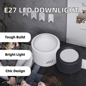 New Arrival LED Recessed <strong>Ceiling</strong> <strong>Light</strong> E27 Downlight Spotlight Lamp Cup Bulb <strong>Bracket</strong> Three Colors Aluminum Body for Indoor Use - Product Image 3