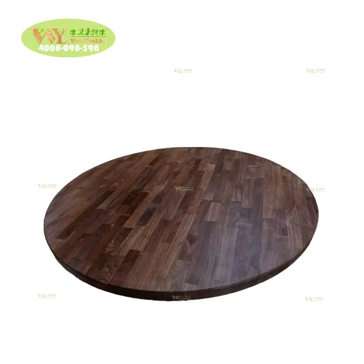 Столешница из массива орехового дерева для кухни и ванной комнаты, качественный восковой масляный черный орех Fj, круглая столешница из дерева
