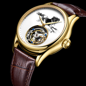 Envío Directo AESOP Reloj Mecánico de Cuerda Manual con Tourbillon Real para Hombre, Ink Horse, Resistente al Agua, Esqueleto, Zafiro, Reloj de Pulsera de Lujo 7010 - Product Image 2