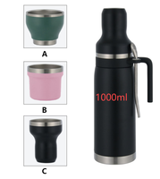 Tasse Yerba Mate en acier inoxydable écologique avec couvercle de passoire Compatibilité Inf à base de plantes sous vide pour le camping