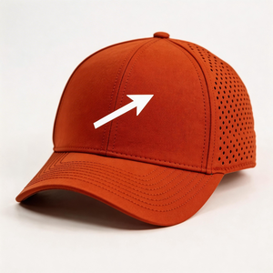 Casquettes Snapback Unisexe 6 Panneaux Vintage Sport Style Papa Imperméables en Nylon avec Perforations Laser et Visière Courbée - Product Image 3