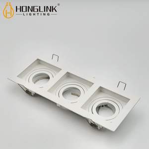 Forma <span class=keywords><strong>de</strong></span> tira Foco <span class=keywords><strong>de</strong></span> tres cabezales Foco LED Techo interior Empotrado GU10 Foco LED Casa <span class=keywords><strong>de</strong></span> iluminación - Product Image 5