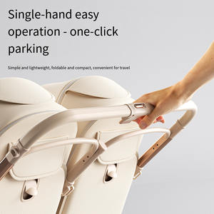 Passeggino Gemellare in Metallo Leggero e <span class=keywords><strong>Portatile</strong></span>, Pieghevole, con Sedute Girevoli Doppie, Reclinabili e Reversibili - Product Image 3