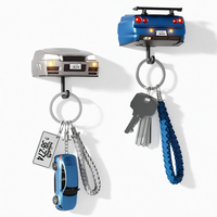 Nouvelle lampe torche double en plastique 2026 avec fixation magnétique et crochet porte-clés pour l'automobile et les intérieurs domestiques