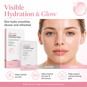 Mascarilla Facial Nocturna Hidratante y Reafirmante Glass Glow Skin con ADN <span class=keywords><strong>de</strong></span> Salmón PDRN, Colágeno Rosa e Hidrogel - Product Image 5