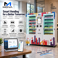 Distributeur automatique intelligent Mova Smart Lift Combo, entièrement automatique, avec écran tactile AI IoT, refroidissement par compresseur, pour aliments, boissons, en-cas, intérieur/extérieur
