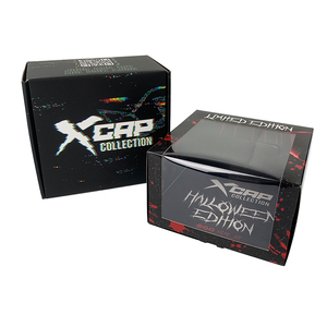 Tùy Chỉnh Giấy Hat Bao Bì Mũ Bóng Chày Cửa Sổ Hộp Quà Tặng Với Rõ Ràng <span class=keywords><strong>PVC</strong></span> Cửa Sổ - Product Image 4