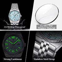 Reloj de Cuarzo para Mujer Poedagar 502, Esfera Azul Hielo con Diseño de Panal de Abeja, Correa de Acero Inoxidable, Casual, de Negocios, Resistente al Agua, con Fecha