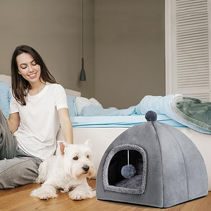 Fashion Designer Factory Custom Memory Foam Pet <b>Cat</b> Cave <b>Bed</b> Luxury Memory Foam Small Dog Cave <b>Bed</b> Cage Waterproof Portable - Product Image 5