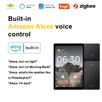 Panel Kontrol Rumah Pintar Tuya 2026 Golden Security 3,5 Inci Zigbee dengan Kontrol Suara Alexa Terintegrasi, Panel Saklar Skenario Gateway EU