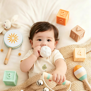 Juego de Instrumentos Musicales de Madera Montessori Orff para Niños, Juguetes de Madera con Sonajero, Flauta, Juego de 6 Piezas - Product Image 3