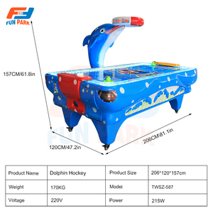 Mesa de Hockey de Aire para Niños que Funciona con Monedas, Juego de Arcade Comercial con Premios - Product Image 5