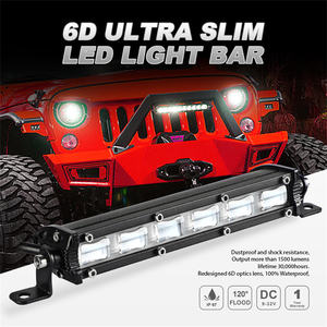 7 pouces Led barre lumineuse de travail 6D lentille tout-terrain 12V 18W pour voiture tracteur camion bateau 4WD <span class=keywords><strong>Niva</strong></span> <span class=keywords><strong>Lada</strong></span> <span class=keywords><strong>4x4</strong></span> ATV UTV UAZ barre de lampes à LED d'inondation - Product Image 3