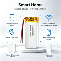 Batería Li-Po Slim 402045 de 3.7V y 300mAh con Descarga Estable para Pulseras Inteligentes y Auriculares Bluetooth
