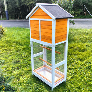 SDB012 Volière Moderne en Bois Massif Respirante et Écologique Grande Cage pour Oiseaux, Perroquets, Pigeons et Animaux Domestiques - Product Image 2