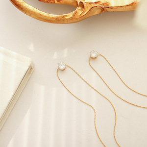 Elegante oro placcato 18K in acciaio inox Cubic Zirconia collana pendente alla moda matrimonio e fidanzamento gioielli di alta qualità - Product Image 4