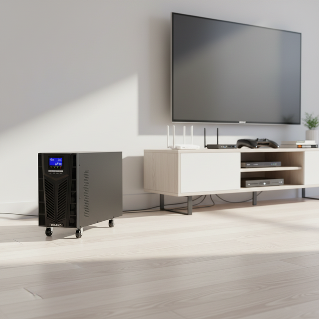 High Frequency Online 6KVA Single Phase Tower UPS 220V Pure Sine Wave for Computer Home Backup
