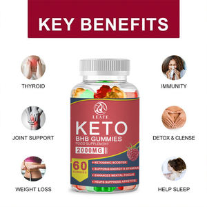 Vente chaude Mère Vinaigre De Cidre De Pomme En Gomme Keto BHB 2000mg Booster Cétogène ACV Gommes Minceur Detox Gummies - Product Image 4