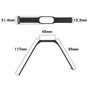 Bracelet de rechange en Silicone pour Xiaomi Mi Band 6 7 Bracelet montre intelligente Bracelet pour Mi Band 6 7 bracelets boucle accessoires - Product Image 4