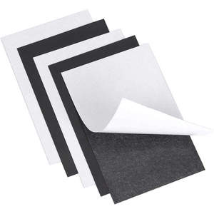 0.5mm 1mm 1.5mm 2mm 3mm dày tự dính tấm từ tính linh hoạt cao su dính nam châm thép tấm A4 Kích thước 210x297mm - Product Image 5