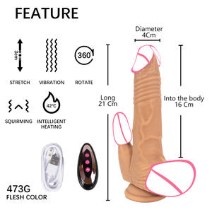 Konijn Likken Tong Vrouw Verwarmd Vibrator Volautomatische Dildo Stuwkracht Dildo Super Grote Masturbatie Apparaat Volwassen Seksspeeltjes - Product Image 1