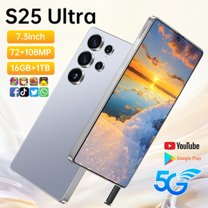 S25 울트라 5G 스마트 폰 Snapdragon8 엘리트 고속 프로세서 안드로이드 AI 야간 모드 카메라 잠금 해제 8000mAh 배터리 내장 S 펜 - Product Image 3