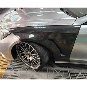 BENSNEES, guardabarros de fibra de carbono Real delantero negro personalizado para coche para Mercedes Benz W218 CLS63 2012, actualización de guardabarros de fibra de carbono - Product Image 6