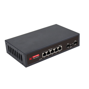 LingShi 7 Port PoE <b>Switch</b> Gigabit <b>Ethernet</b> 5+2 Ports Surveillance Network Power Supply Built In 52V - Product Image 2