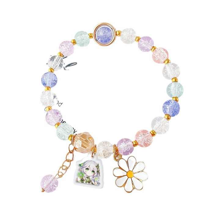 Genshin Impact Collier Et Bracelet Métal | 15 Pièces | Personnages Anime | Taille Réglable