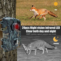 Kamera jejak dengan layar luar ruangan, tahan air 16MP tahan cuaca layar 2 inci kamera Game inframerah penglihatan malam