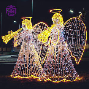 Nouvelles décorations de Noël en forme d'ange 3D, étanches, à LED, pour parcs, centres commerciaux, décorations de Noël, articles de Noël - Product Image 4