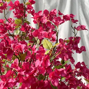 מפעל ישירות מותאם אישית צמחים מלאכותיים באיכות גבוהה עץ בוגנוויליה מלאכותי פרח בוגנוויליה עץ פרח מלאכותי