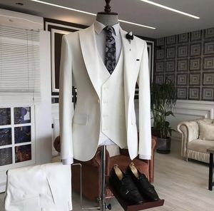 Rosa blu elegante Business formale da uomo 3 pezzi da sposa sposo giacca da ballo Slim Fit maschile giacca su misura + gilet + pantalone - Product Image 4