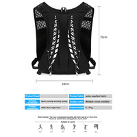 Sac à dos de course à pied et de randonnée léger en nylon, personnalisé, pour activités de plein air, avec gilet d'hydratation intégré, idéal pour le cyclisme et le trail, vente directe usine