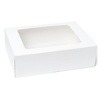 Boîte à cupcakes personnalisée en papier écologique avec pelliculage mat et gaufrage, 12 cavités, boîte blanche et emballage avec fenêtre transparente