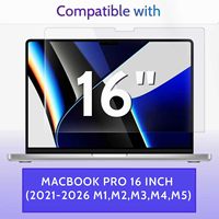 Protection d'écran HD anti-lumière bleue de haute qualité, best-seller du fabricant, pour MacBook Pro 16 pouces 2026, film PET, OEM d'usine