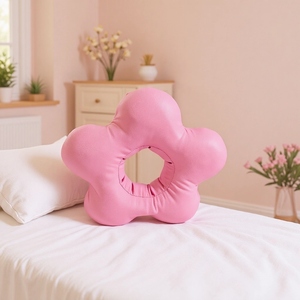 Bantal telinga bunga Satin mewah, untuk tidur di samping portabel, pelindung sakit tekanan bernapas, bantal pereda nyeri telinga - Product Image 1